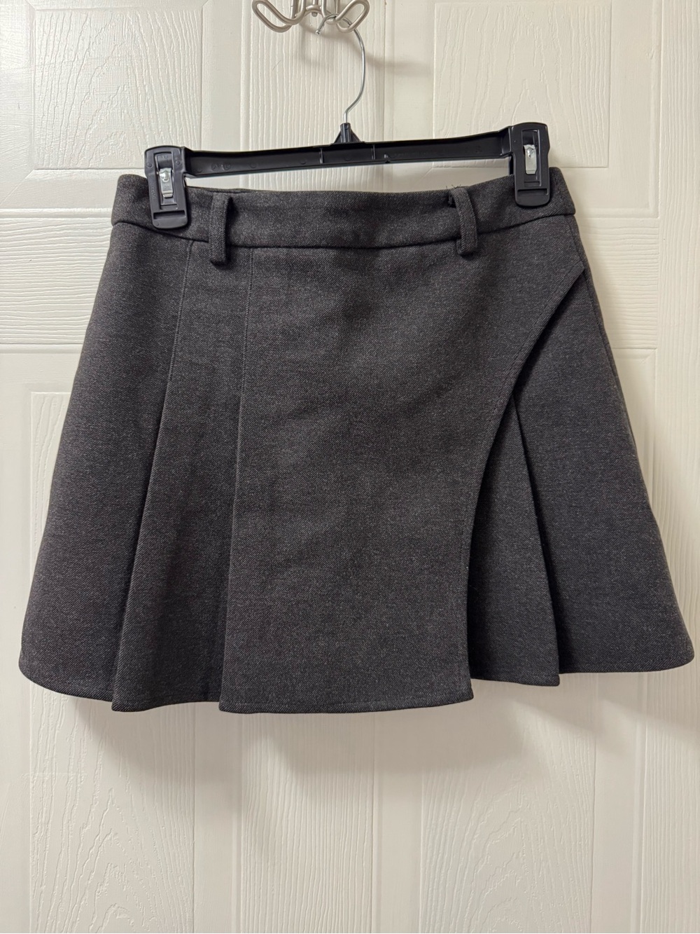 Commense Charcoal Gray Circle Skirt